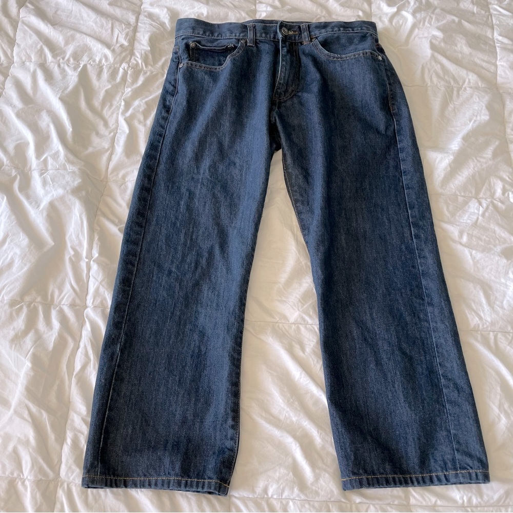 Brooks Brothers Men's 346 Relaxed Fit Jeans Tailored W 33 L 24.5